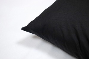 Cotton Pillowcase 70 x 80 Uniform Ola Black Black