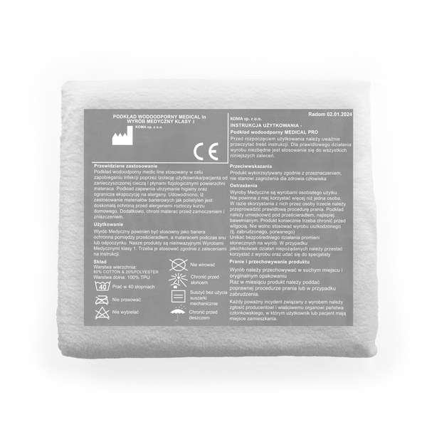 Ochraniacz na materac 180 x 200 Bawełna Marit