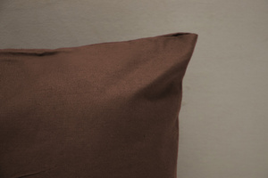 Cotton pillowcase 50 x 70 Solid Ola Brown