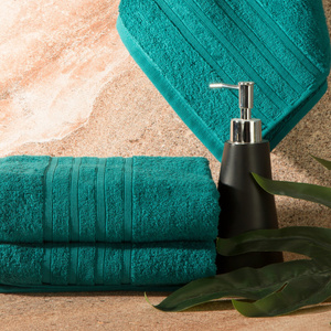 Lavin 04 Turquoise 50 x 90 Terry Bath Towel