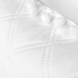 Pompoo Decorative 50 x 70 pillowcase White