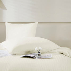 Bedding 160 x 200 3pc Cotton Adamash Ecru