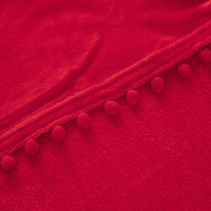 Blanket 150 x 200 Microfiber Pompies Red