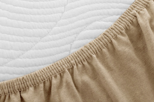 Jersey sheet with elastic 020_D Beige 180x200