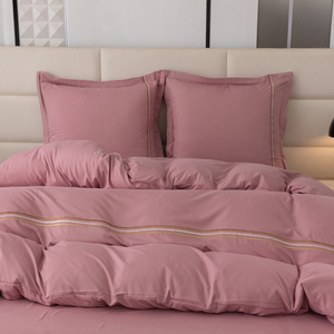 Pościel 200 x 220 3cz Gładka Z Haftem Lumera 10