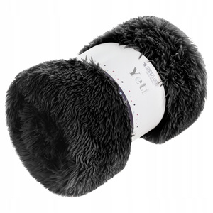 Blanket 200 x 220 Italian Fur Yeti Black