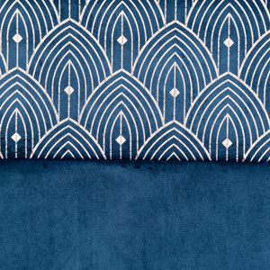 Curtain 140 x 250 Decorative Drawstring Agnes Navy Blue