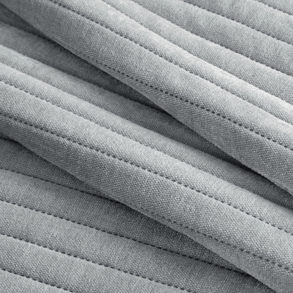 Narzuta 170 x 210 Pikowana Pasy Glori Srebrny