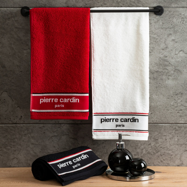 Pierre Cardin Karl Towel 50 x 90 Silver