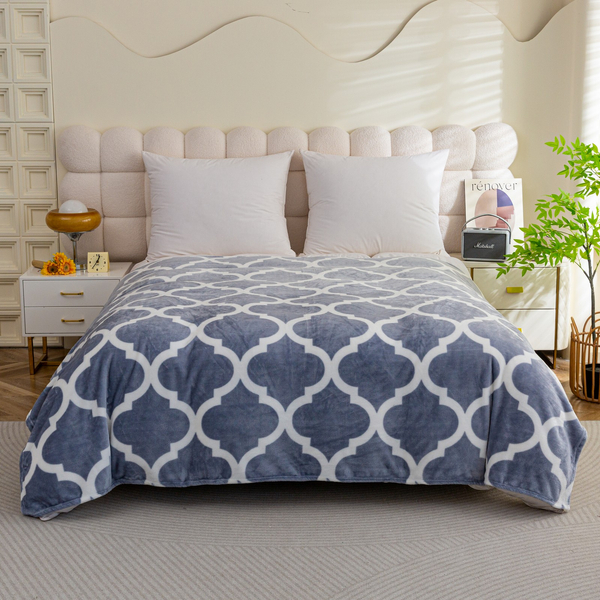 Koc 200 x 220 Mikrofibra Gładka Inger 07