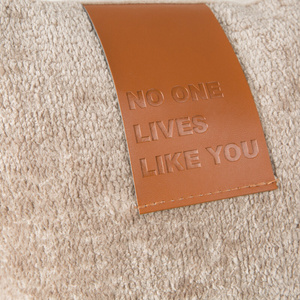 45 x 45 Decorative Chenille 1 Beige pillowcase