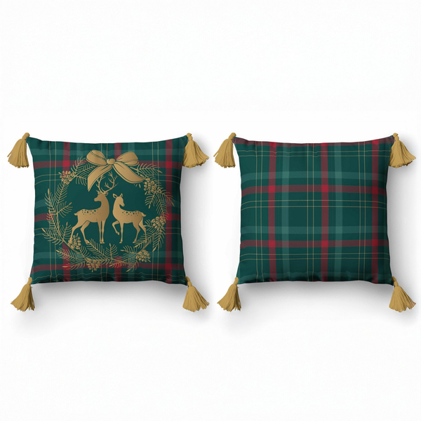 Christmas pillowcase 45 x 45 Christmas Panama 5380A