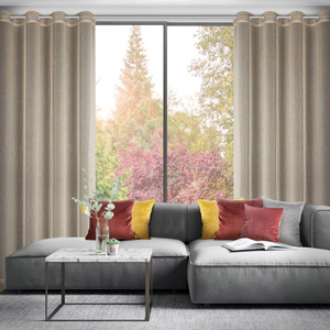 Curtain 140 x 250 Decorative Eyelets Adela Beige