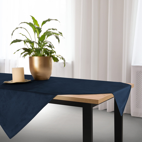 Tablecloth 85 x 85 Decorative Velvet Soft Pomegranate