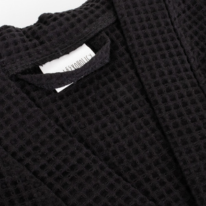 Gofer Unisex Cotton Robe Vizzy L 04 Black