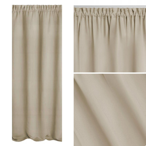 Curtain 140 x 270 Blackout Tape Hold Beige