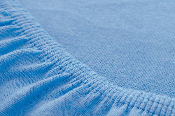 Jersey sheet with elastic 027_D Blue 70x140