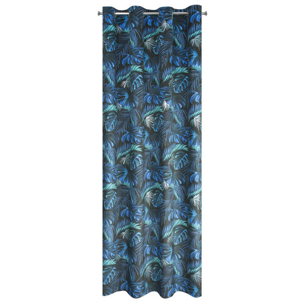 Zasłona Velvet Lazur 140 x 250 Przelotka Niebieski