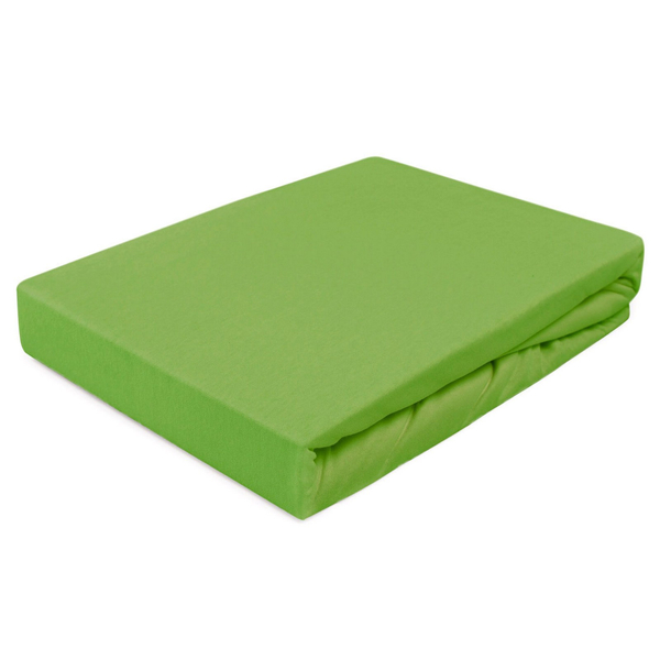 Jersey Bed Sheet with Eraser 025_D Dark Green 180x200