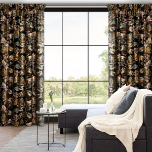 Curtain 140 x 270 Decorative Morocco Black+Gold