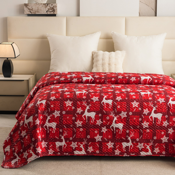 Narzuta 170 x 210 Tłoczona Świąteczna Levent 3231