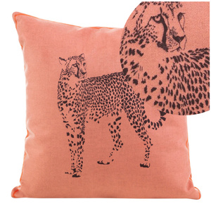 Leo Decorative Pillowcase 40 x 40 Poma+Black