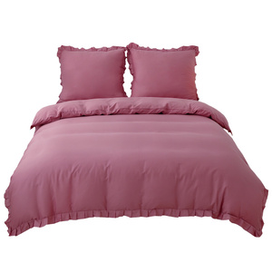 Bedding 220 x 200 3 pcs Cotton with Ruffles Lynda 05