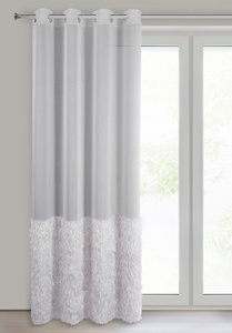 Firana 140 x 250 Dekoracyjna Gotowa Margaret2 Sreb