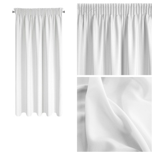 Curtain 140 x 175 Decorative Tape Rita White