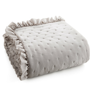 Quilted Decorative Bedspread 200 x 220 Libi3 Beige