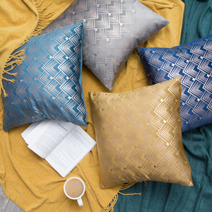 Poszewka 40 x 40 Dekoracyjna Velvet Elen Nieb+Sza