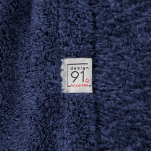 Blanket 70 x 160 Microfiber Lamb Lori Navy Blue