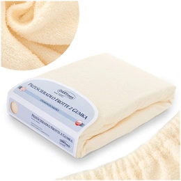 Prześcieradło Frotte z Gumką 018_D Ecru 80x140