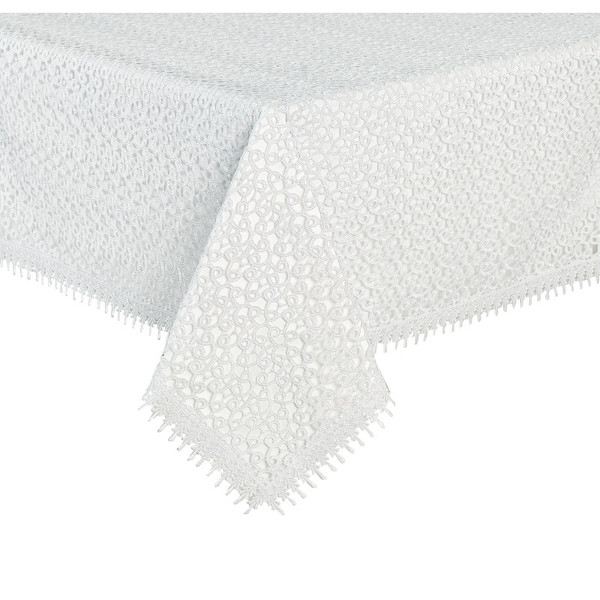 Round Tablecloth Ø 85 Gipiura Pattern 058 White