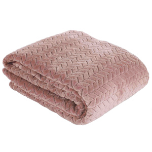 Blanket 170 x 210 Microfiber Design Cindy Powder Pink