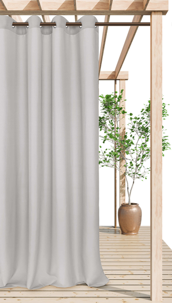 Curtain 140 x 250 Garden Eyelets Gaia Gray