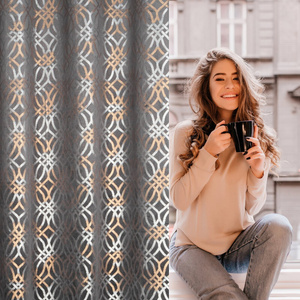 Curtain 140 x 250 Decorative Velvet Areta Steel