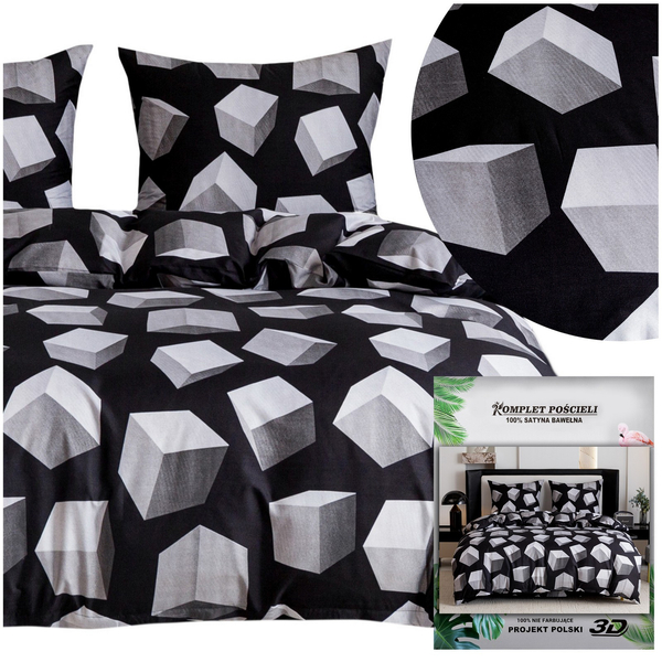 Pościel 160 x 200 3cz Satynowa Maria 3122