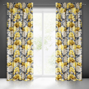Velvet Venice Tape Curtain 140 x 270 Mustard