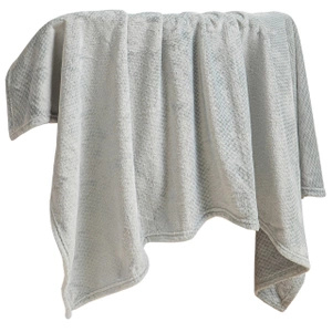 150 x 200 Plush Microfiber Willy Grey Blanket