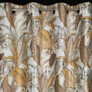 Curtain 140 x 250 Decorative Adel White+Silver