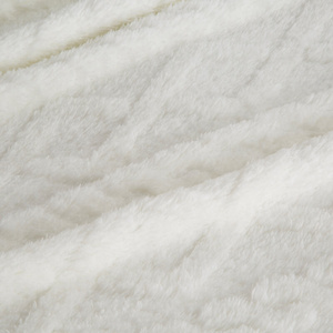 Blanket 200 x 220 Design Microfiber Braid White