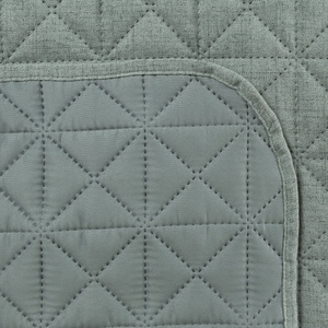 Bedspread 170 x 210 Quilted Linen2 Mint
