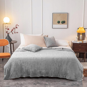 Blanket 150 x 200 Microfiber Pompies Grey