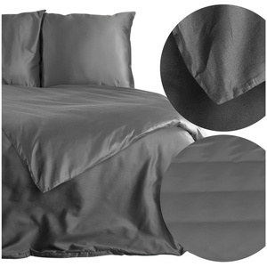 Bedding 220 x 200 3pc Satin Nova3 Steel