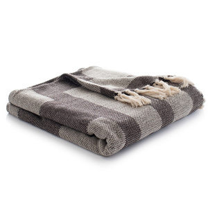 150 x 200 Cotton Boho Aredo 11 Brown Blanket