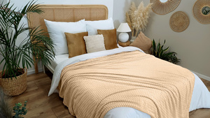 Blanket 200 x 220 Microfiber Embossed Plush Ala Circle 3D 07