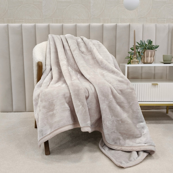 Koc 160 x 200 Akrylowy Jednolity Ciepły Yasemin 07