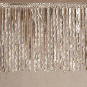 Velvet Jasper Curtain 140 x 250 Beige Spillover