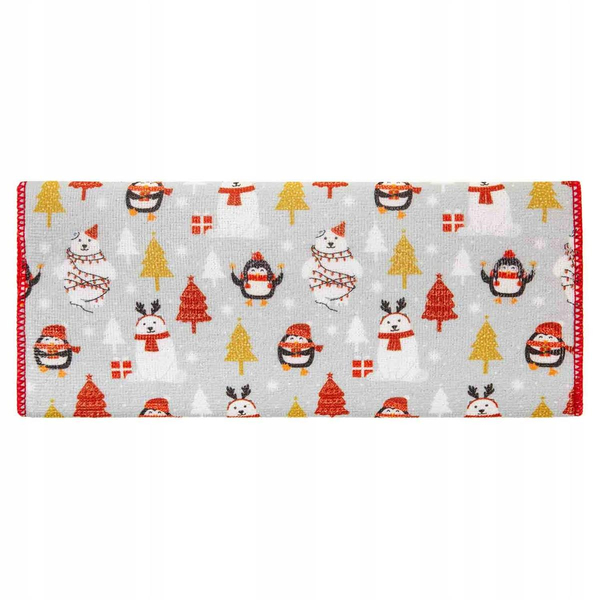 38 x 51 Teddy Bear Christmas Dish Drying Mat